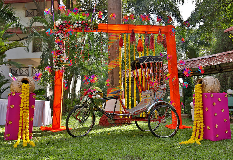 Wedding ceremony at Khanvel Resort